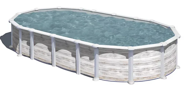 REMISE allant jusqu. Castorama Piscine Acier Aspect Bois Gré Islandia 7,44 X 3,99 X H.1,32 M 1
