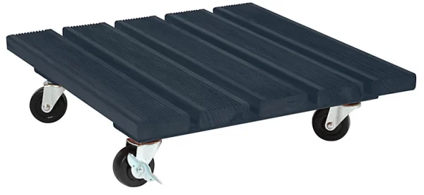 prix de gros Castorama Support Roulant Pour Plante Roul’Bac Bois Anthracite 40 X 40 Cm 1