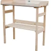 site en ligne Castorama Table De Rempotage En Bois Avec Plateau En Zinc 5